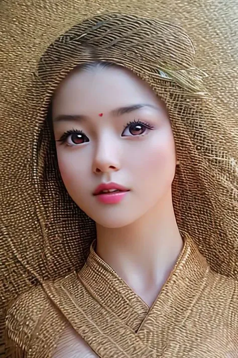beautiful girl, realistic attention to detail, highly detailed,sharp image, intense close , UHD image, realism, nude, Chinese dress, nude breasts, small breasts, action sexy ,portrait, decorations Chinese,