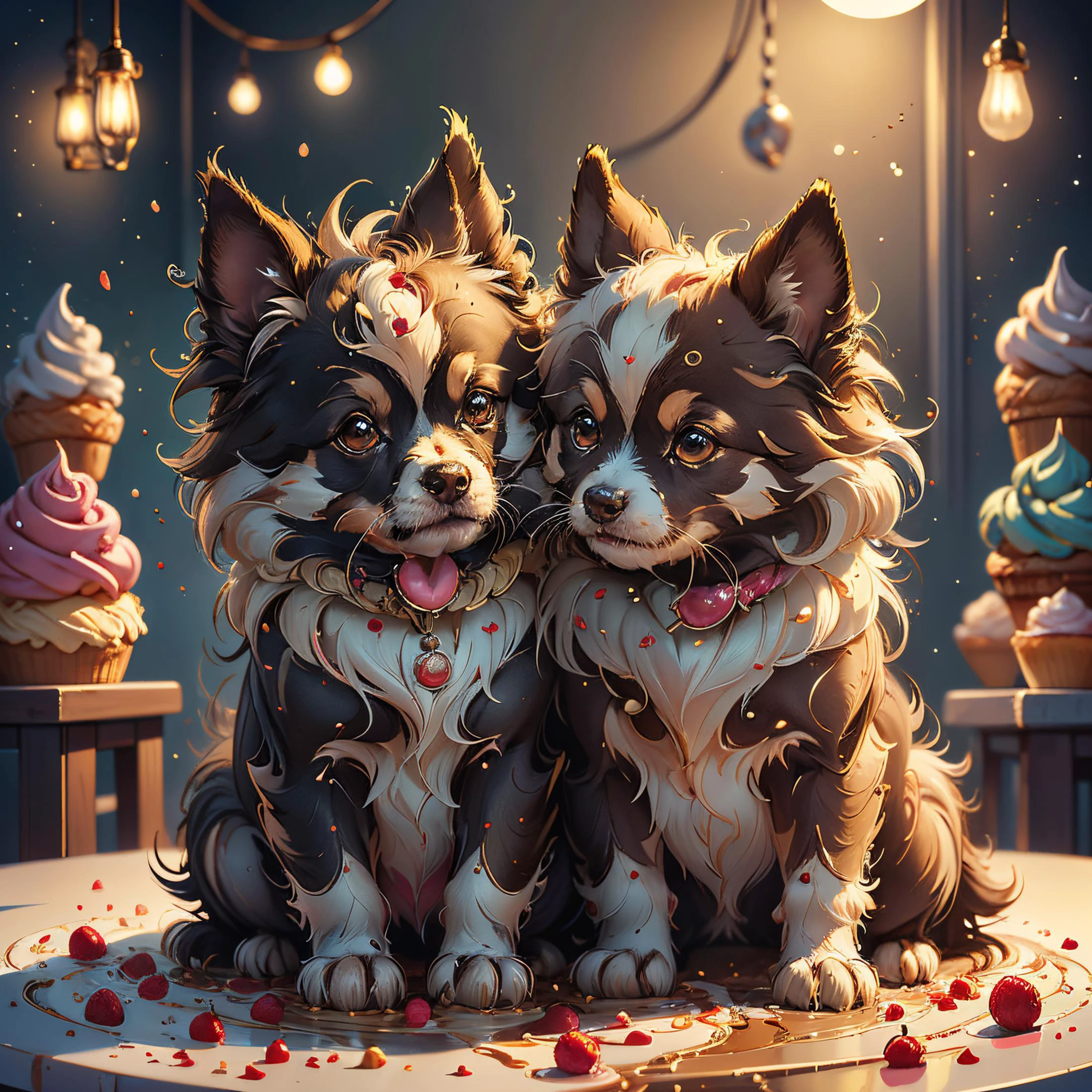 (full body),(sharp focus:1.2),(award winning photo),DOF,(masterpiece, best quality),RAW photo, realism, realistic, hdr:1.5,(intricate details),unity 8k wallpaper,ultra detailed,two absurdly cute and gorgeous creatures that cuddle and play with each other ,Liquify, <lora:Liquify:1> <lora:GelatoStyle:0.8> GelatoStyle