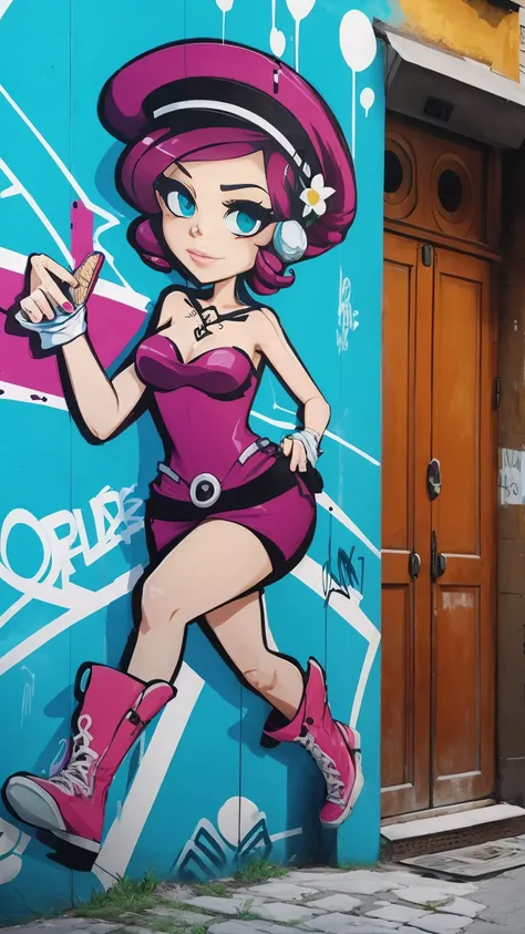 <lora:GelatoStyle v1:1> GelatoStyle Woman graffiti