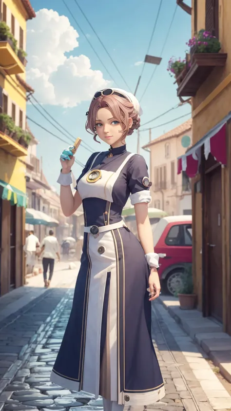 <lora:GelatoStyle v1:1> GelatoStyle Woman solarpunk clean