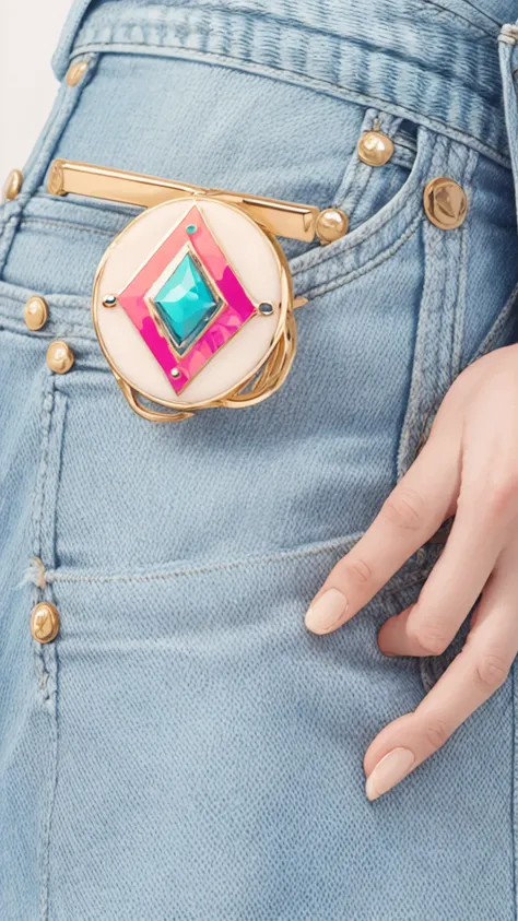 <lora:GelatoStyle v1:1> GelatoStyle Woman Enamel Pin