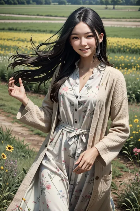 ((ultra detailed, masterpiece, best quality))
<lora:REVMia:0.7>
REVMia, 1girl, solo, long hair, In a field of wildflowers, wearing a flowing dress, smiling