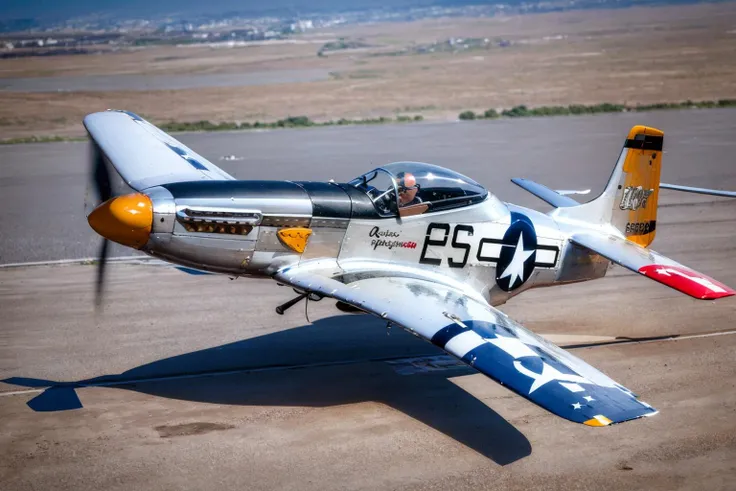 (masterpiece, best quality:1.2), ultra-detailed, flying P-51Mustang, (realistic:1.5), <lora:EdobP51Mustang_v1.0:0.8>