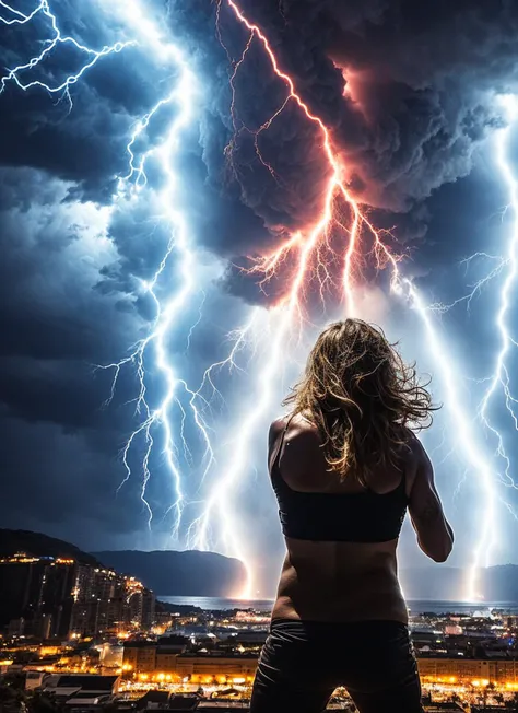 photo of sks woman as electro covered with lightning thunders, ((lightning coming out of body)), ((covered in electricity)), unleashing a powerful lightning attack, lightning bolts surging throughout <lora:locon_conceptlightning_v1_from_v1_64_32:1> lghtnngprsn, natural lighting, by Edward Weston
<lora:locon_anetanewer_v2_from_v2_64_32:0.4> <lora:locon_newer_v2_from_v2_64_32:0.4> <lora:locon_neweraneta_v1_from_v1_64_32:0.4> <lora:lora-f000f-aneta:0.4>,
<lora:add_detail:0.7>
cinematic, intricate details, 32K, UHD, HDR, ultra-realism, action background (heavy damage and debris), ultra-detailed, 32k, intricate, cinematic composition, IMAX, stunning image, trending, amazing art, cinematic color grade, dramatic lighting
(lightning), electrical surges through the body, covered in electricity