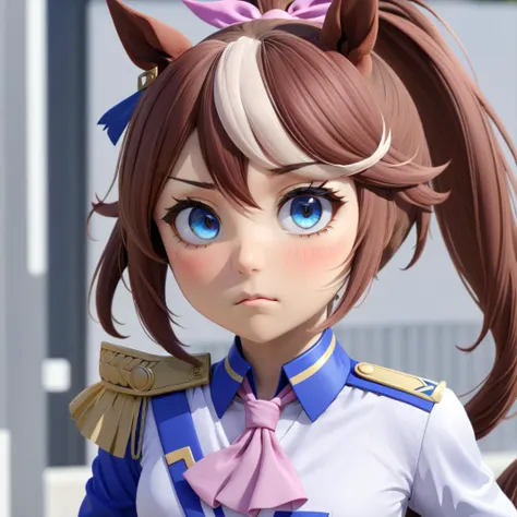 3D,figure,<lora:ä¸æµ·å¸ç:1>, 1girl,animal_ears,tokai_teio_\(umamusume\),long_hair,solo,horse_ears,brown_hair,blue_eyes,multicolored_hair,streaked_hair,white_hair,upper_body,ascot,epaulettes,ponytail,horse_girl,high_ponytail,long_sleeves,two-tone_hair,pink_ascot,jacket,