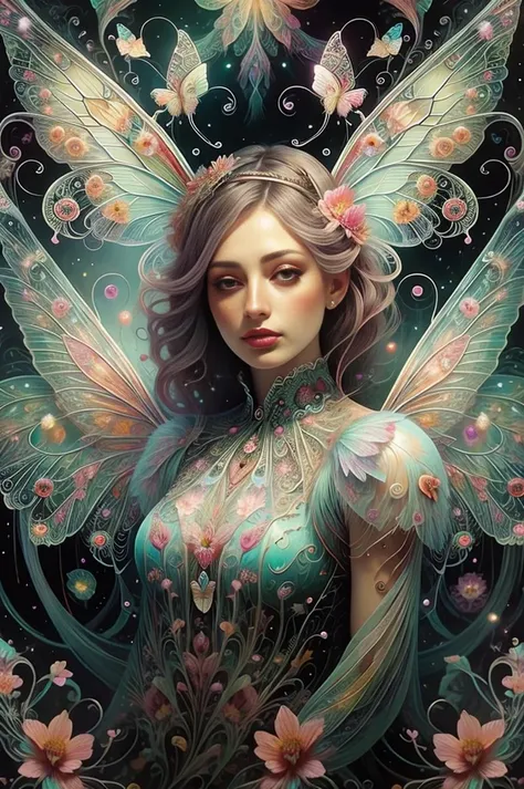 cute fairy, wings, flowers in background, intricate details, colorful, butterflies <lora:AnzhcDreamwave v3_1 watermark fix:1> anzhcdreamwave, aesthetic <lora:aurora-style-richy-v1:1> aurorastyle