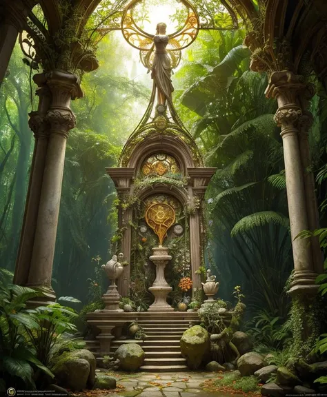 (Cinematic Photo:1.3) of (Realistic:1.3),(Disgusting:1.3) ancient marble altar in fairy forest, random beautiful jungle, knotted roots, vibrant colors, gnarled trees, fractal lush vegetation, natural sunlight, intricate details, realistic digital art, <lora:epiNoiseoffset_v30:1>, many mess tiny colorful flowers, (oversaturate:1.2), by Jean-Baptiste Monge, Gilles Beloeil, Tyler Edlin, Marek Okon, Pixar, album art, comic style, golden ratio, perfect composition, a masterpiece, trending on artstation,Highly Detailed,(Art Nouveau:1.3),(Photorealism:1.3),(Classical Realism:1.3),(Vivid Colors:1.3)