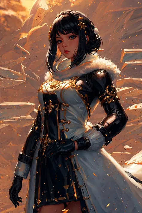 masterpiece, best quality, 1girl, <lora:FP2:0.8>,,snow,water,light particles,look at viewers <lora:Nature Cthulhu Girl:0.5>,glass