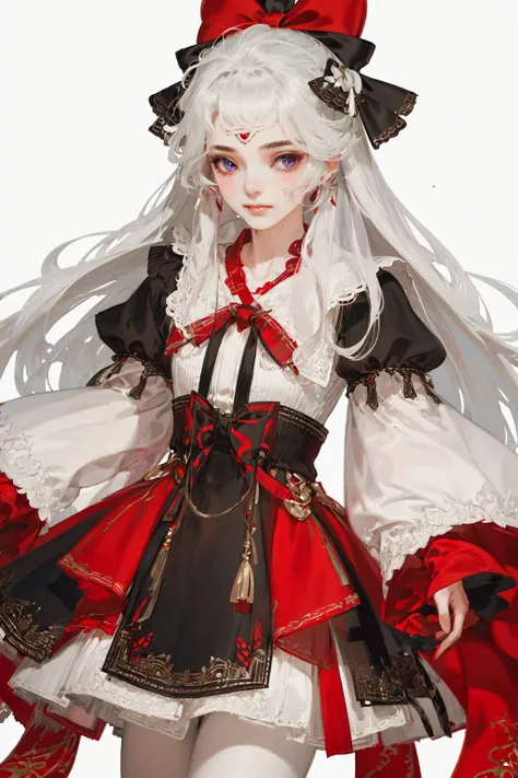 masterpiece,best quality,1girl,solo,white_pantyhose,bow,dress,pantyhose,long_hair,white_background,two_side_up,black_dress,black_bow,long_sleeves,bangs,hair_bow,simple_background,frills,looking_at_viewer,frilled_dress,hair_between_eyes,very_long_hair,purple_eyes,blush,closed_mouth,grey_hair,white_bow,sleeves_past_wrists
<lora:guofeng1:1>