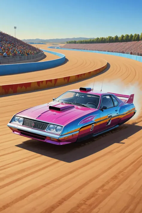 digital art photo of (nowheels:1.5) hovercar on raceway, floating, modern racetrack, motion blur, rally, (nascar:0.5) <lora:sdxl_concept_nowheels_hovercars_Naphtol:1>