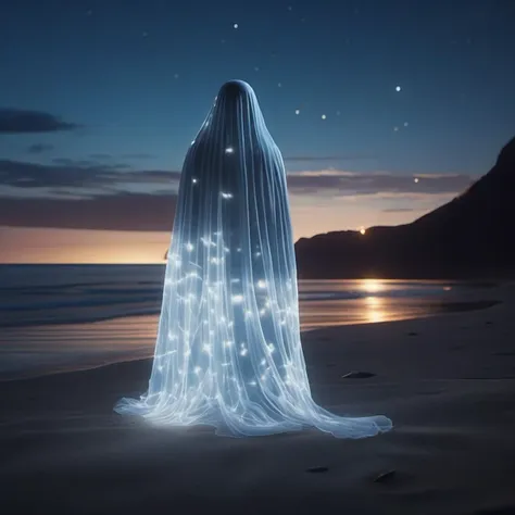 a transparent ghost at night on the beach
unreal engine 5 render, a detailed matte photo, photorealism,
crystal clear,(high contrast),
(Gorgeous Photo:1.3) of (Ultra detailed:1.3), 8k, masterpiece, ((ultra detailed:1.1)), 16k textures, cinematic look, intricate,epic, UHD, DSLR,