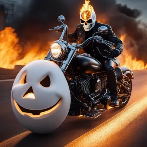 (Gorgeous Photo:1.3) of (Ultra detailed:1.3), 8k, masterpiece, ((ultra detailed:1.1)), natural skin texture, 8k textures, cinematic look, intricate,
Ghost Rider and snowman, 45yo, ultra realism, realistic, golden hour, high quality,uhd,
