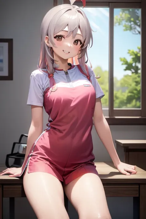 masterpiece, best quality, highres, smile <lora:mahiro_oyama_pruned:1.0>