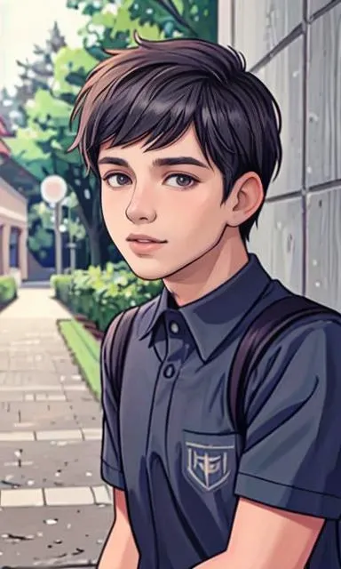 1man, 20s, college attire, around campus, bokeh, portrait, <lora:lcm:1> <lora:tommy_calvin:1>