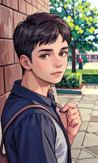 1man, 20s, college attire, around campus, bokeh, portrait, <lora:lcm:1> <lora:tommy_calvin:1>
