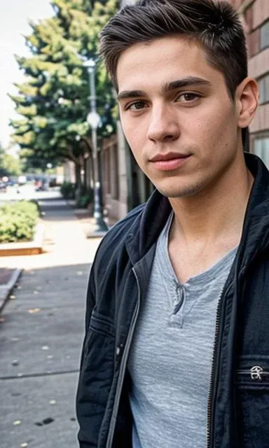 1man, 20s, college attire, around campus, bokeh, portrait, <lora:lcm:1> <lora:tommy_calvin:1>