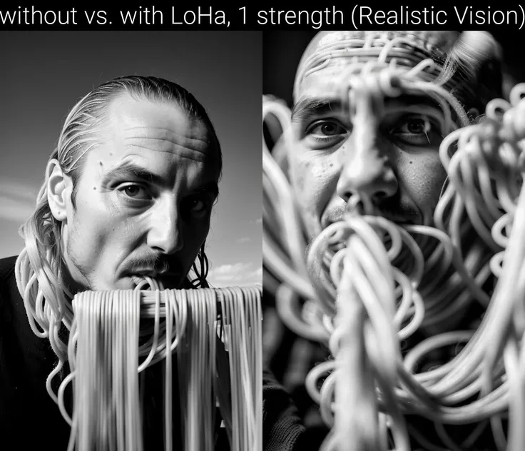 (really fucking spaghetti chaos covered:1.3) b&w photo of 42 y.o man in black clothes, bald, face, half body, body, high detailed skin, skin pores, coastline, overcast weather, wind, waves, 8k uhd, dslr, soft lighting, high quality, film grain, Fujifilm XT3 <lora:garbage-bin-LoHa-concepts:1>