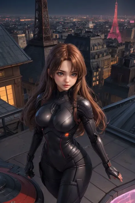 <lora:AtomicHips2:0.75>, <lora:Bjd Doll :0.4>, <lora:add_detail:0.5>,at night, a superhero girl (in a stealthy skintight combat suit), on the roof of a high building, with city paris and eiffel tower as background, <lora:meiling:0.70>,meiling, bjddolls, (fullbody:0.25), 3d, expression happiness