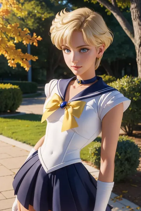 professional photo of sailor uranus, mature woman, small breasts, aqua eyes, blonde hair, sailor senshi uniform, sailor collar, chest bow, back bow, plead skirt, white elbow gloves,
detailed skin, detailed eyes,
photo made with Canon EOS in naturalistic style photography,
popular on artstation, popular on deviantart, popular on flicker,
<lora:Kizuki - Sailor Moon - Sailor Uranus:1:MIDD>