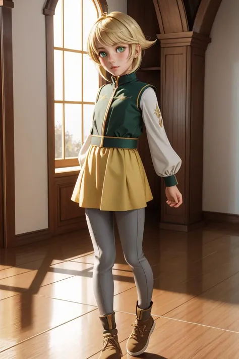 professional full body photo of norn_greyrat, blonde hair, (short body), tomboy, green eyes, standing, leggings,
detailed skin, detailed eyes, (androgynous:1.3), (AS-Younger:0.4),
volumetric light, highrez, masterpiece, best quality,
<lora:NornGreyrat:0.9:MIDD>