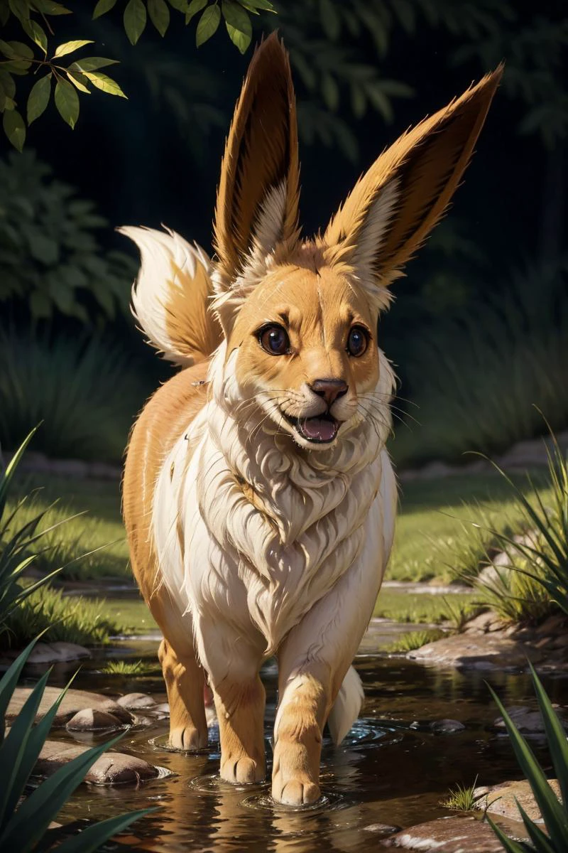 professional photo of eeveelutionscollection,grass,
detailed skin, detailed eyes,
volumetric light, highrez, masterpiece, best quality,
<lora:dragan-06:0.98>, <lora:EeveelutionsCollection-08:0.8>