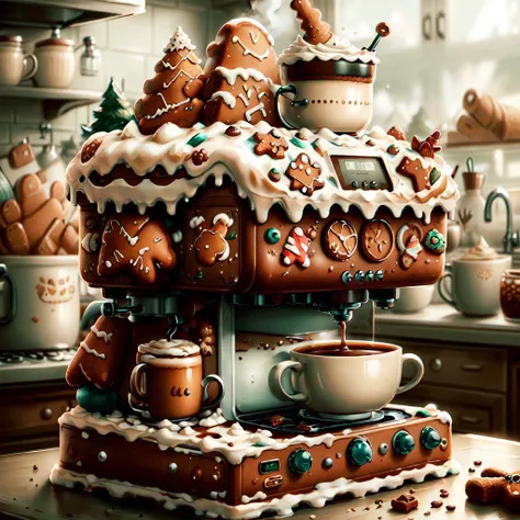 <lora:GingerBreadAIv3:.9> GingerbreadAI
coffee machine . detailed, intricate