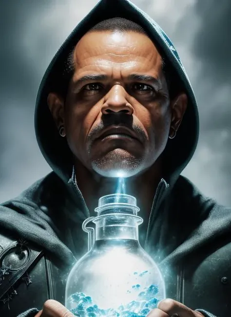 <lora:tuco:1>, close up portrait (Tuco Salamanka as alchemist:1.3), (fantasy:1.3), airbrush painting, (alchemist mixing potions:1.3), pointy wizard hat, magic, potions, (wizard robes:1.2), Breaking Bad, (highly detailed:1.3), (intense color:1.1), (beautiful:1.3), (seductive:1.3) 3d, (seductive:1.3), vray, unreal engine, (8k:1.3), intricate background, uhd, realism, sharp focus, HDR, high definition, high resolution, by Albert Lynch and norman rockwell and (Alaya Lemmer:1.3) (hold blue crystall)