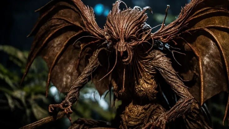 (((Manananggal))),a female mythical creature in Filipino folklore,feeds on pregnant women,wings,(((night))),(((full-body))),a mshn photo,masterpiece,8k,highest quality,intricate,cinematic lighting,,Midjourney V5 style,,realistic,detailed,balanced,by Trey Ratcliff,Klaus Herrmann,Serge Ramelli,Jimmy McIntyre,Elia Locardi,intricate details,Bokeh,