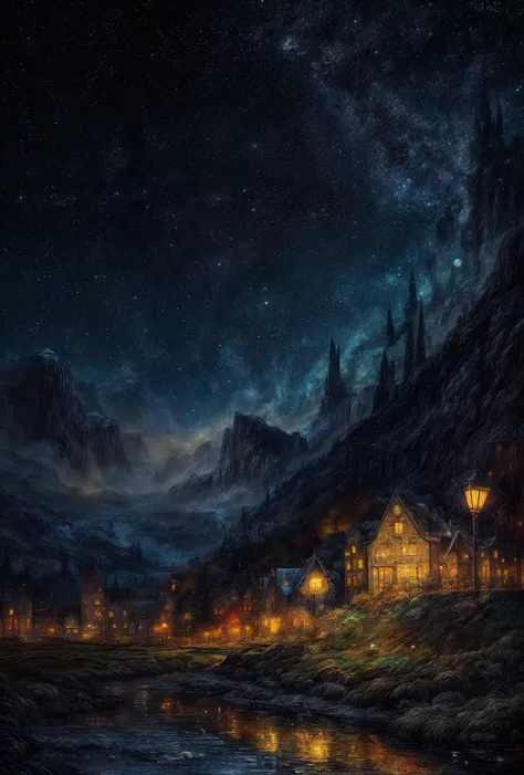fine art, oil painting, best quality, dark tales, Naples in the Van Gogh style, starry night, Dan Mumford, Andy Kehoe, 2d, flat, cute, adorable, vintage, art on a cracked paper, patchwork, stained glass, fairytale, storybook detailed illustration, cinematic, ultra highly detailed, tiny details, beautiful details, mystical, luminism, vibrant colors, complex background, <lora:_DETAIL_more_details:0.69>