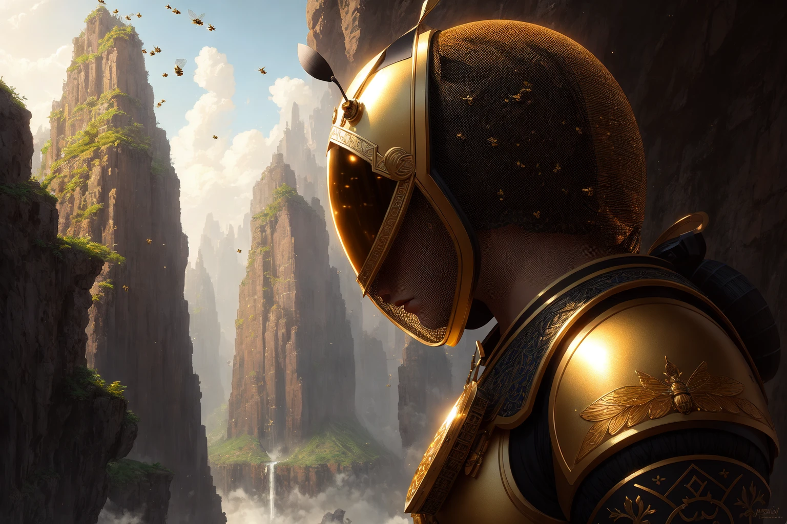 a praise bee, extremely detailed bee, extremely detailed praise, a religious idol in the shape of a bee,
modelshoot style, (extremely detailed CG unity 8k wallpaper), photo of the most beautiful artwork in the world, professional majestic oil painting by Ed Blinkey, Atey Ghailan, Studio Ghibli, by Jeremy Mann, Greg Manchess, Antonio Moro, trending on ArtStation, trending on CGSociety, Intricate, High Detail, Sharp focus, dramatic, photorealistic painting art by midjourney and greg rutkowski,