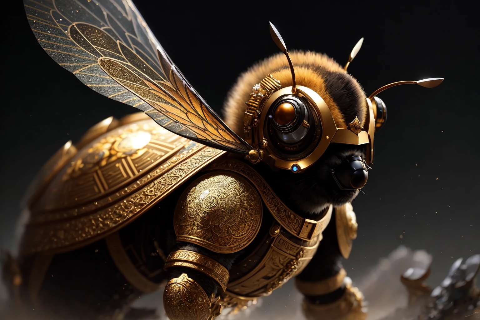 a praise bee, extremely detailed bee, extremely detailed praise, a religious idol in the shape of a bee,

modelshoot style, (extremely detailed CG unity 8k wallpaper), photo of the most beautiful artwork in the world, professional majestic oil painting by Ed Blinkey, Atey Ghailan, Studio Ghibli, by Jeremy Mann, Greg Manchess, Antonio Moro, trending on ArtStation, trending on CGSociety, Intricate, High Detail, Sharp focus, dramatic, photorealistic painting art by midjourney and greg rutkowski,