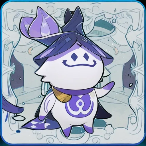 1 lannalo , purple color, flat color, taro art <lora:lannaluo-000010:0.8> <lora:animeTarotCardArtStyleLora_v20Offset:0.8>