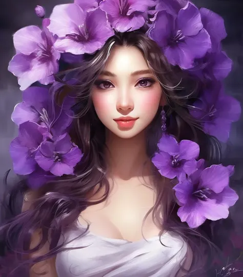 1girl,solo,best quality, high quality, masterpiece,
flower, purple flower, <lora:Purple Dom SDXL-000001:0,.8>