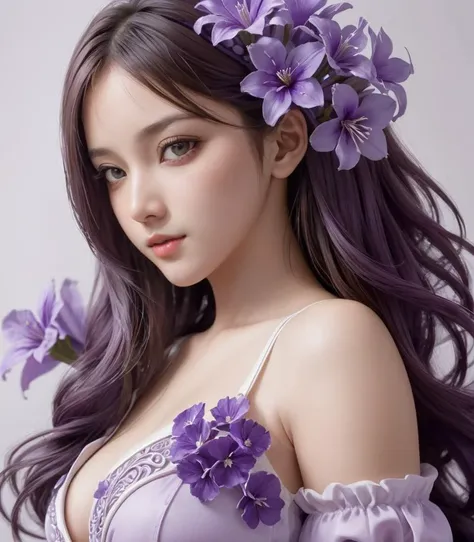 1girl,solo,best quality, high quality, masterpiece,
flower, purple flower, <lora:Purple Dom SDXL-000001:0,.8>