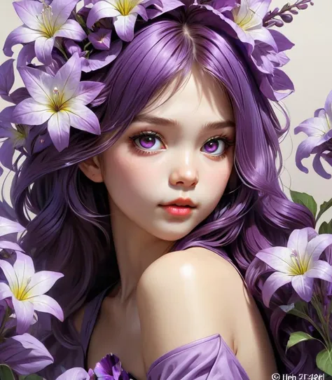1girl,solo,best quality, high quality, masterpiece, 
 flower, purple flower, <lora:Purple Dom SDXL-000001:0,.8>
