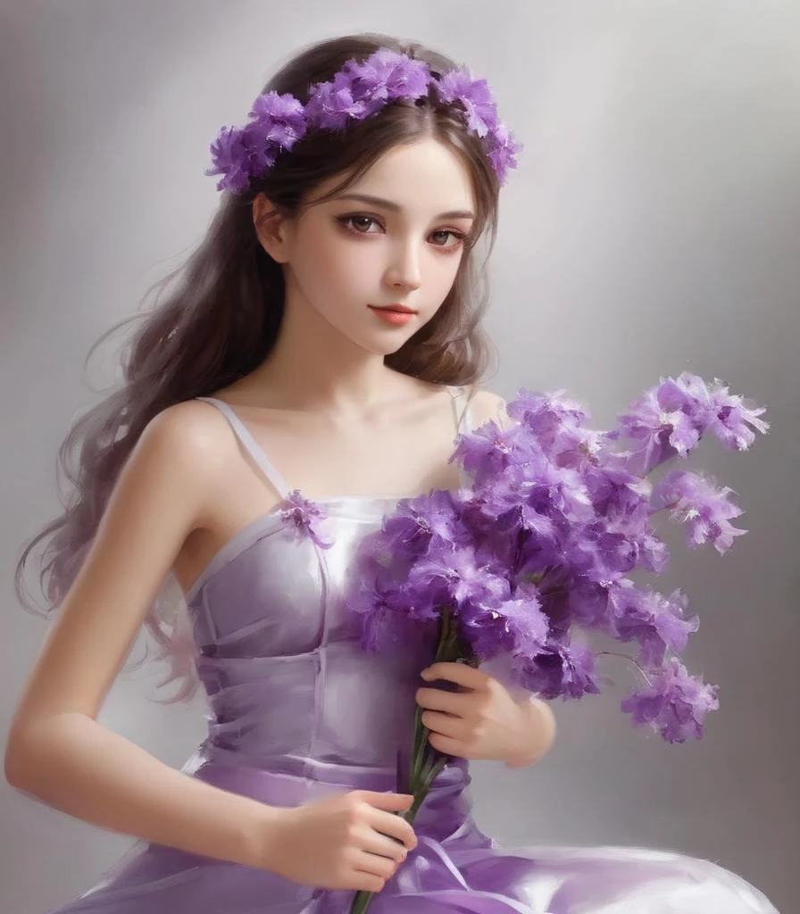 1girl,solo,best quality, high quality, masterpiece,
flower, purple flower, <lora:Purple Dom SDXL-000001:0,.8>