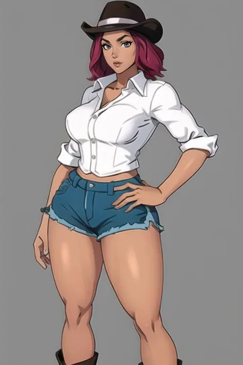 <lora:calamidad:0.7> 1girl, standing pose, thicc thighs, sexy body,