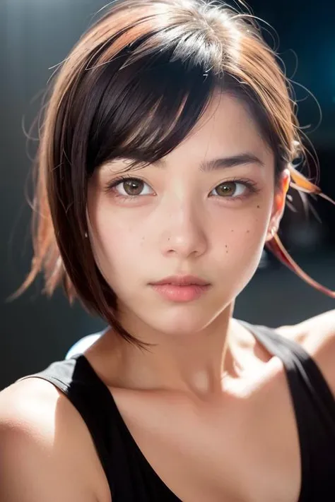 dressed, (photo realistic:1.4), (hyper realistic:1.4), (realistic:1.3),
(smoother lighting:1.05), (increase cinematic lighting quality:0.9), 32K,
1girl,20yo girl, realistic lighting, backlighting, light on face, ray trace, (brightening light:1.2), (Increase quality:1.4),
(best quality real texture skin:1.4), finely detailed eyes, finely detailed face, finely quality eyes,
(tired and sleepy and satisfied:0.0), face closeup, t-shirts,
(Increase body line mood:1.1), (Increase skin texture beauty:1.1)
<lora:sd-No.182-000018:0.6>