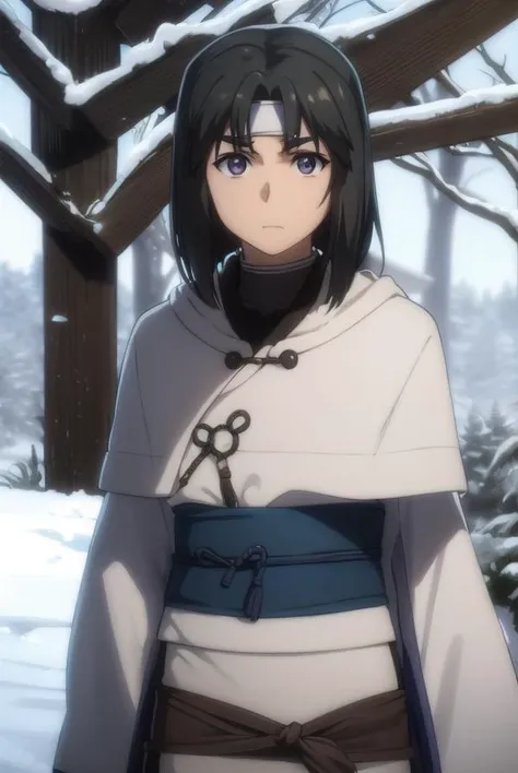 utawarerumonohaku, <lora:utawarerumono haku s2-lora-nochekaiser:1>,
haku, black hair, ahoge, male focus, (black eyes:1.3), (parted bangs:1.5),
BREAK ainu clothes, long sleeves, capelet, japanese clothes,
BREAK outdoors,
BREAK looking at viewer, (cowboy shot:1.5),
BREAK <lyco:GoodHands-beta2:1>, (masterpiece:1.2), best quality, high resolution, unity 8k wallpaper, (illustration:0.8), (beautiful detailed eyes:1.6), extremely detailed face, perfect lighting, extremely detailed CG, (perfect hands, perfect anatomy),