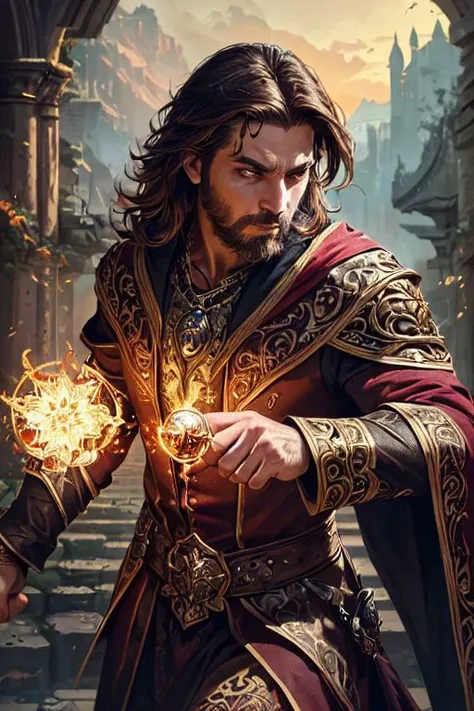 action shot, (1boy), dungeons and dragons (blood sorcerer) blood magic (sinister), brown hair, dashing, handsome, daring, adventures, eyes glowing with power,  (rococo, ornate, [white | golden]  billowing robe), dynamic pose, dynamic angle,rugged middle aged 50 year old scoundrel, battle hardened, masculine aura, relaxed design, (ancient ruins), (rich environment),detailed background, fantasy background, realistic, photorealistic, ultra realistic, 8k, (illustration:1.1), (perfect details:1.1), landscape, background, abstract, hard lighting, rim lighting, (8k) (best quality:1.4), (masterpiece:1.3), ultra-detailed <lora:add_detail:1> <lora:Reel_WHorror_1_2_9_ReWo_n:1>
landscape, background,(intricate details, hyperdetailed:1.15) abstract, hard lighting, rim lighting,  (8k) (best quality:1.4), (masterpiece:1.3), ultra-detailed  <lora:add_detail:1>   <lora:epi_noiseoffset2:1>,intricate artwork, sharp, 8k, breathtaking, crystalline, , filigree, hyperrealism, lush detail, poster, perfectionism, sharp focus, <lora:detail_slider_v4:2> <lora:eyes:1><lora:Elixir:1>