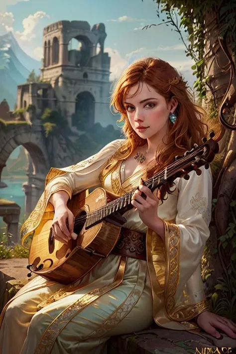 (1boy), dungeons and dragons (bard), playing a fantastic detailed magical lute glowing with magic energy, BREAK,natred hair, dashing, handsome, daring, adventures, eyes glowing with power,  (rococo, ornate, [white | golden] ephemeral translucent billowing robe), dynamic pose, dynamic angle,rugged middle aged 50 year old scoundrel, battle hardened, masculine aura, relaxed design, (ancient ruins), (rich environment),detailed background, fantasy background, realistic, photorealistic, ultra realistic, 8k, (illustration:1.1), (perfect details:1.1), landscape, background, abstract, hard lighting, rim lighting, (8k) (best quality:1.4), (masterpiece:1.3), ultra-detailed <lora:add_detail:1> <lora:Reel_WHorror_1_2_9_ReWo_n:1>
landscape, background,(intricate details, hyperdetailed:1.15) abstract, hard lighting, rim lighting,  (8k) (best quality:1.4), (masterpiece:1.3), ultra-detailed  <lora:add_detail:1>   <lora:epi_noiseoffset2:1>,intricate artwork, sharp, 8k, breathtaking, crystalline, , filigree, hyperrealism, lush detail, poster, perfectionism, sharp focus, <lora:detail_slider_v4:2> <lora:eyes:1><lora:Elixir:1>