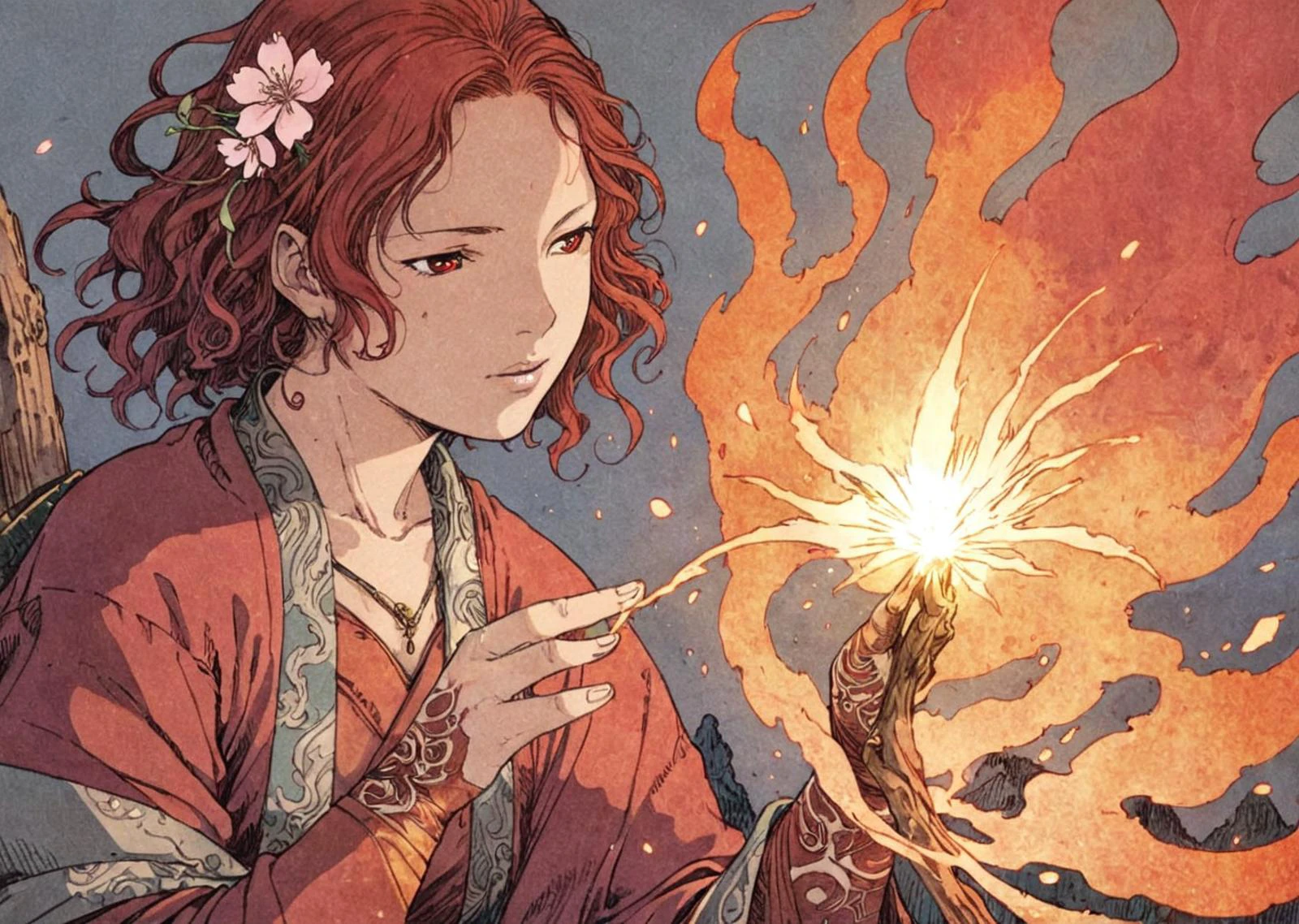 fantasy illustration,anime,art by Tsutomu Nihei,manga,oil paint;
closeup,Firebender,princess,intricate red tattoos,using fire powers to melt metal with her hands,kamekameha,fire storm,mini tornado,edo period japan,cherry blossom tree;, <lora:moebzxl:0.5>, by moebius, masterpiece, best quality, intricate, highly detailed:1.1, drawing, concept art by Jean Giraud, <lora:hand 4:0.3>, <lora:joelle0:1>,Laura Prepon,woman,, <lora:Split Lighting style v2:1>
Split Lighting Photography of a