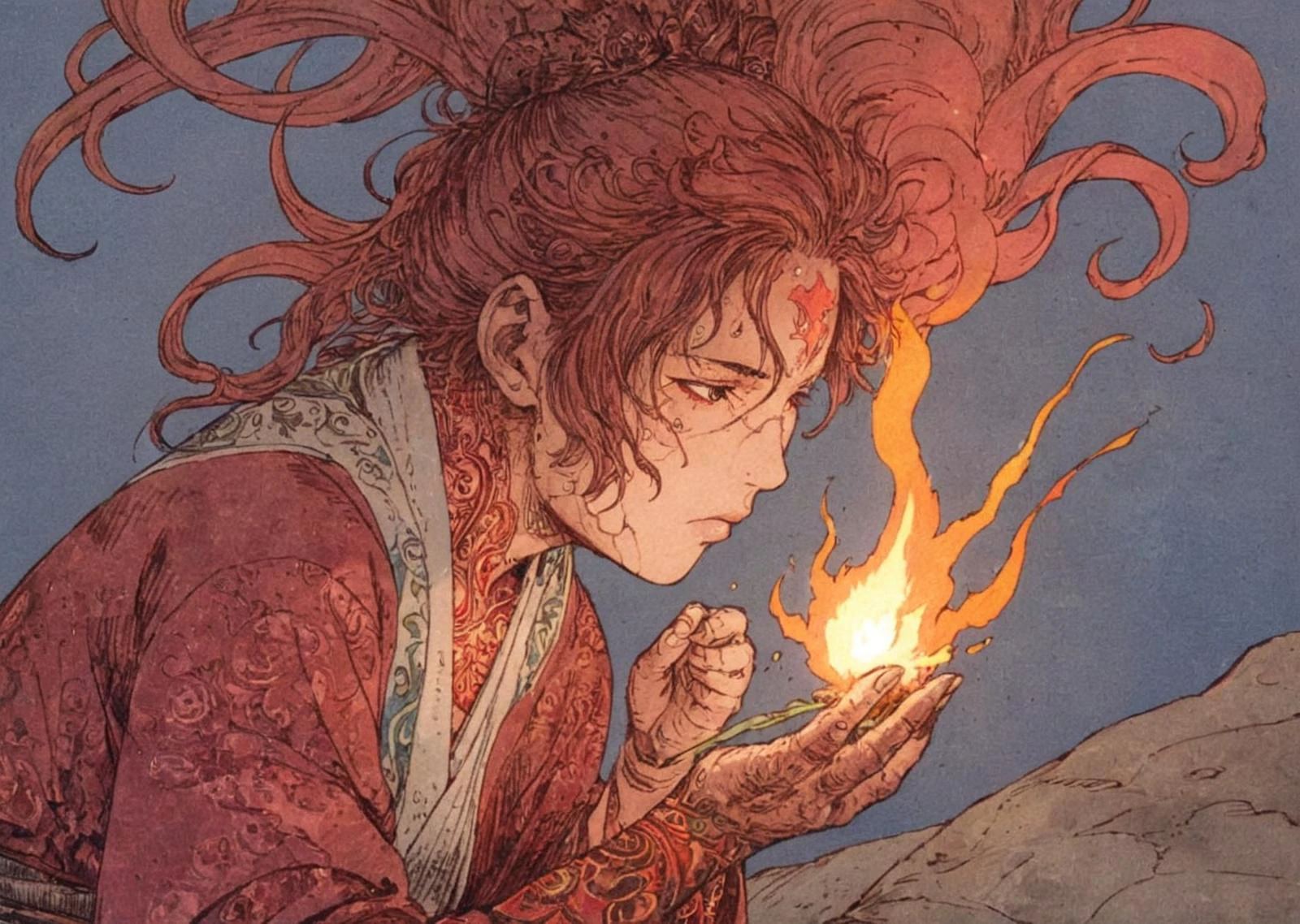 fantasy illustration,anime,art by Tsutomu Nihei,manga,oil paint;
closeup,Firebender,princess,intricate red tattoos,using fire powers to melt metal with his hands,kamekameha,fire storm,mini tornado,edo period japan,cherry blossom tree;, <lora:moebzxl:0.5>, by moebius, masterpiece, best quality, intricate, highly detailed:1.1, drawing, concept art by Jean Giraud, a photograph of <lora:diffused light style:0.5>
A Diffused light of, <lora:hand 4:0.3>, <lora:joelle0:1>,Laura Prepon,woman,