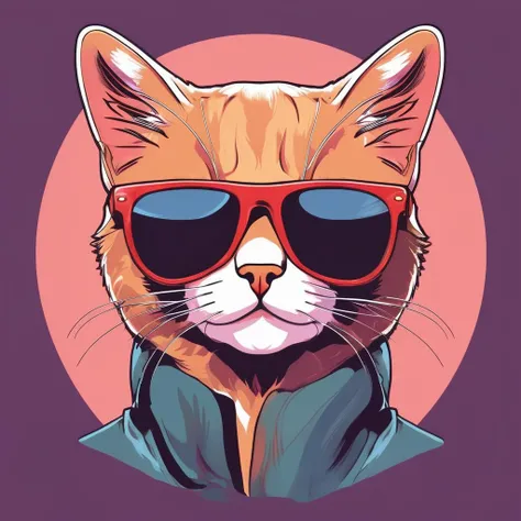 A cat wearing sunglasses,
, in the style of ExCRedmAF <lora:ExplosionCartoon-ExCRedmAF:1>