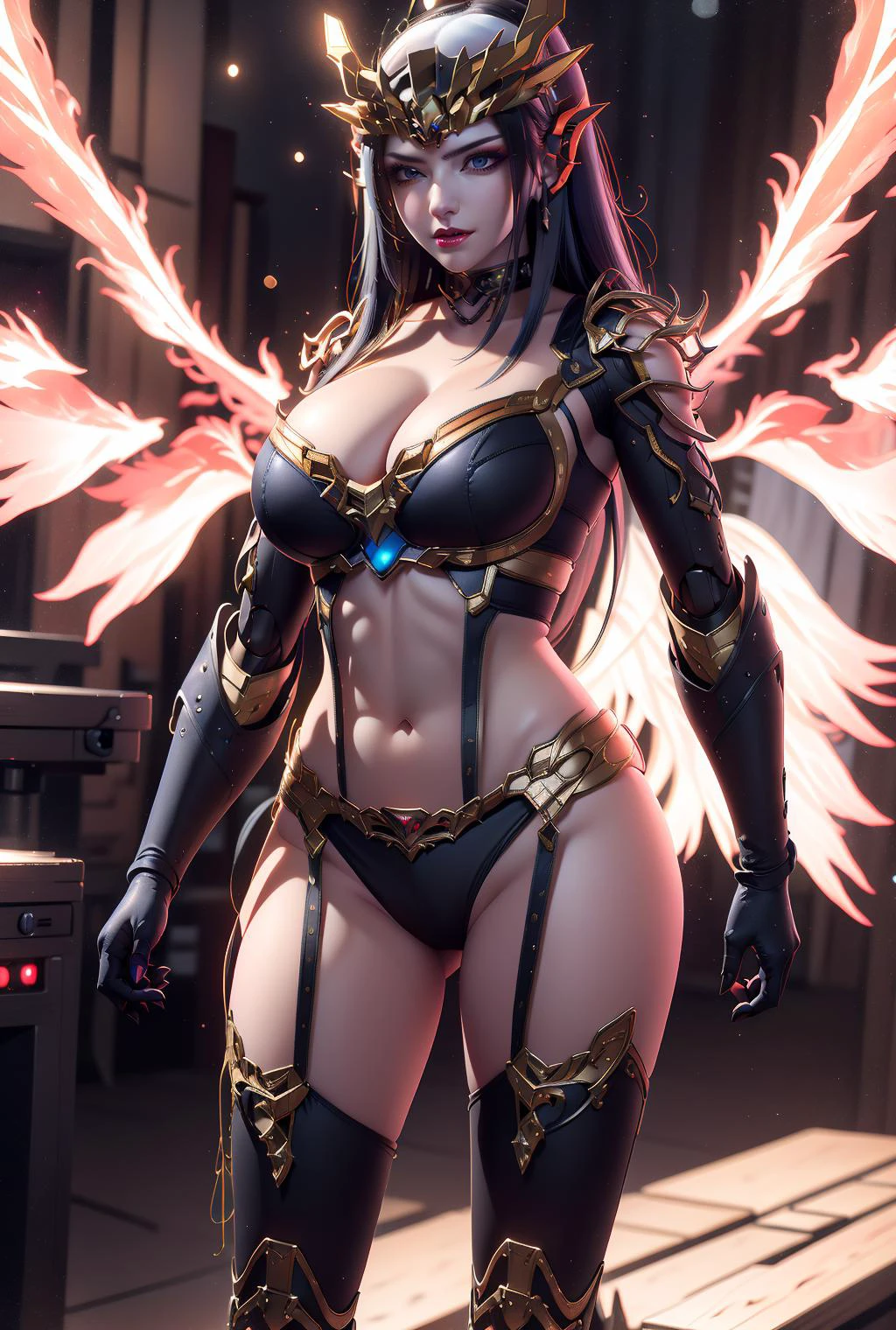 1girl,solo,thighs,masterpiece,best quality,ultra-detailed,science fiction,mecha,robot,mobile suit,gundam,CALIBARN,v-fin,holding culverin,energy gun,open hand,mechanical wings,Parmett,glowing,space, <lora:MIAOKA_Meidusha_v1.0:1>mds