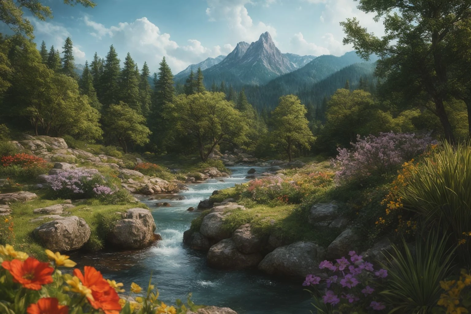 (masterpiece:1.2) (photorealistic:1.2) (bokeh) (best quality) (intricate details) (8k) (HDR) (cinematic lighting) (sharp focus)
incredible dreamscape (impossible:1.2) landscape vista, animals, magic, true wonder, intense nature