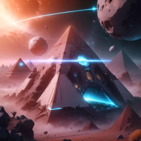 <lora:Type3Tech-21:0.8>, type3tech , scifi, type 3 civilization ,
pyramid \(structure\), asteroids , deep space