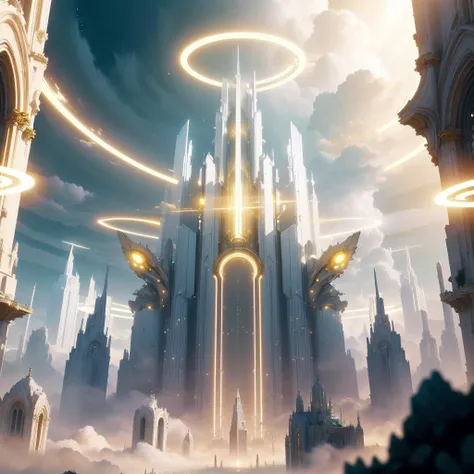 <lora:BlessedTech-20:0.8>, blessedtech , holy aura , scifi,
city