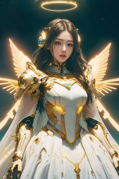 1girl, serene expression, floating, blessedtech, blessed, aura ballgown,edgSciFi, wearing edgSciFi space suit, (in space) <lora:BlessedTech-20:0.7> <lora:edgSpaceGowns:1>, detailed face, detailed eyes,  intricate details, RAW, analog style, film grain, skin details, high detailed skin texture, 8k hdr, dslr, raw amateur candid photography, evocative pose, 4k, sharp focus, masterpiece, award winning photo, analog style photo, film grain, Fujifilm XT3, [(pureerosface_v1:0.8) | (ulzzang-6500:0.5)]