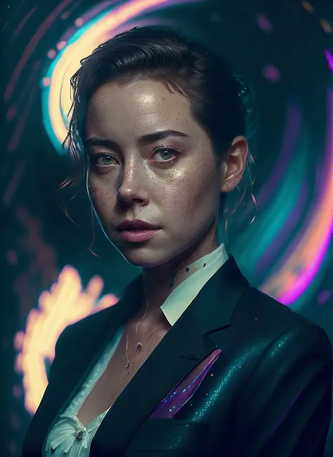 <lora:locon_aubrey_v1_from_v2_64_32:0.8>, <portrait of sks woman in tuxedo, feminine, epic >,energetic and colorful streams of light (photo, studio lighting, hard light, sony a7, 50 mm, hyperrealistic, big depth of field, mate skin, pores, wrinkles, concept art, colors, hyperdetailed, hyperrealistic), with professional color grading, soft shadows, bright colors, daylight